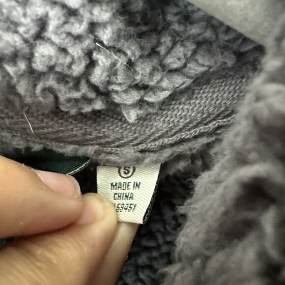 Great Northwest Indigo Fleece Vest Snowflake Print Sherpa Lined Women's Small - Picture 4 of 6